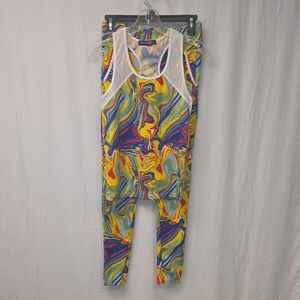 Colorful Abstract Leggings and Top Set